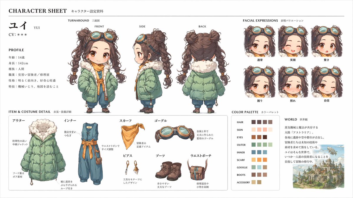 官方角色设计稿
